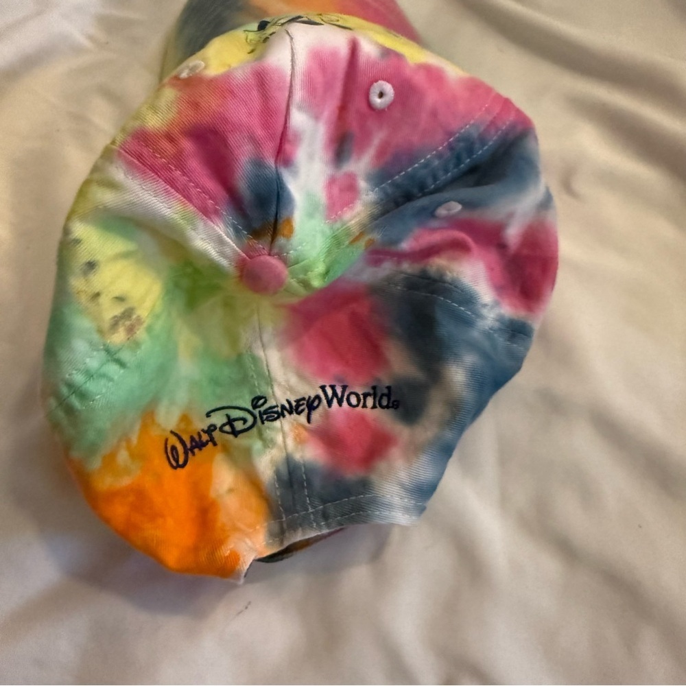 Like New Disney Parks Mickey Mouse Pastel Tie Dye Baseball Hat - Picture 3 of 6